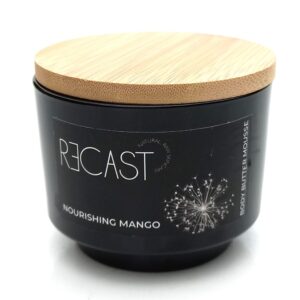 Nourishing Mango Body Butter Mousse in glass jar